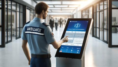 Borne tactile mon ambulancier